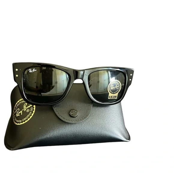 Ray-Ban Sunglasses RB 840 S 140031 Mega Wayfarer Black Green NWT - Picture 2 of 7
